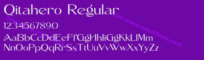 Qitahero RegularPreview Qitahero RegularPreview
