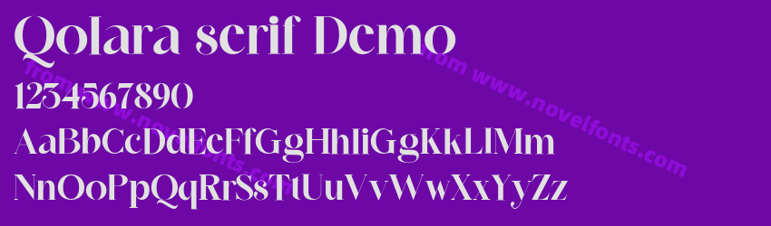 Qolara serif DemoPreview Qolara serif DemoPreview