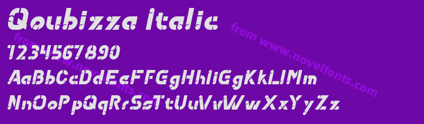 Qoubizza ItalicPreview Qoubizza ItalicPreview