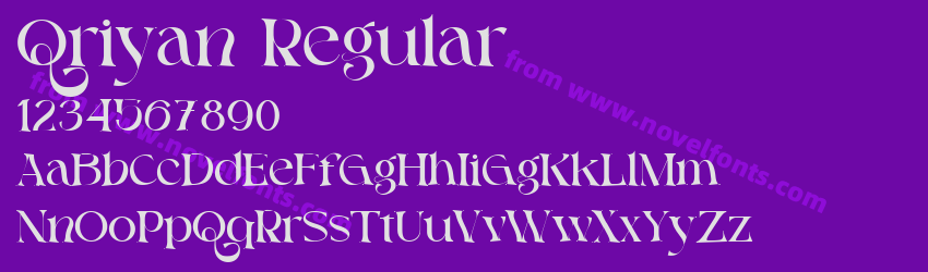 Qriyan RegularPreview Qriyan RegularPreview