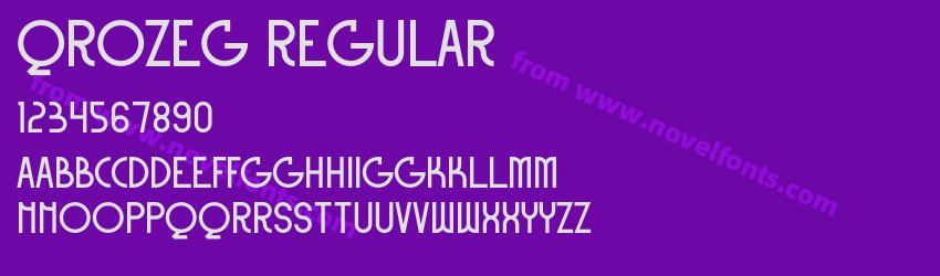 Qrozeg RegularPreview Qrozeg RegularPreview