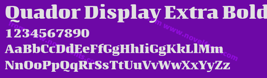 Quador Display Extra BoldPreview Quador Display Extra BoldPreview