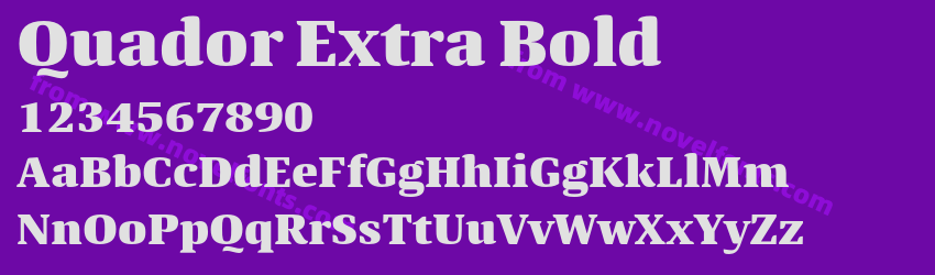Quador Extra BoldPreview Quador Extra BoldPreview
