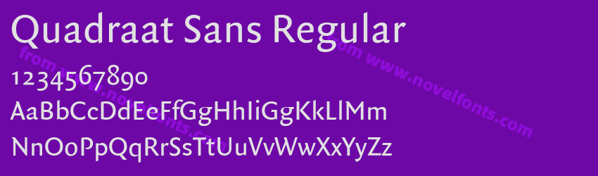 Quadraat Sans RegularPreview Quadraat Sans RegularPreview