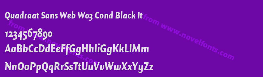 Quadraat Sans Web W03 Cond Black ItPreview Quadraat Sans Web W03 Cond Black ItPreview