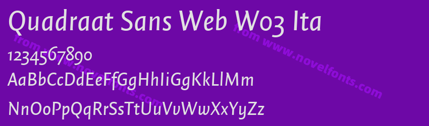 Quadraat Sans Web W03 ItaPreview Quadraat Sans Web W03 ItaPreview