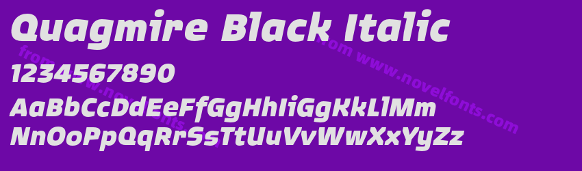 Quagmire Black ItalicPreview Quagmire Black ItalicPreview