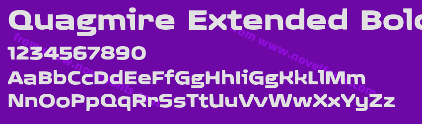 Quagmire Extended BoldPreview Quagmire Extended BoldPreview
