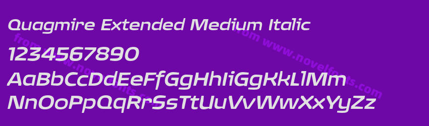 Quagmire Extended Medium ItalicPreview Quagmire Extended Medium ItalicPreview