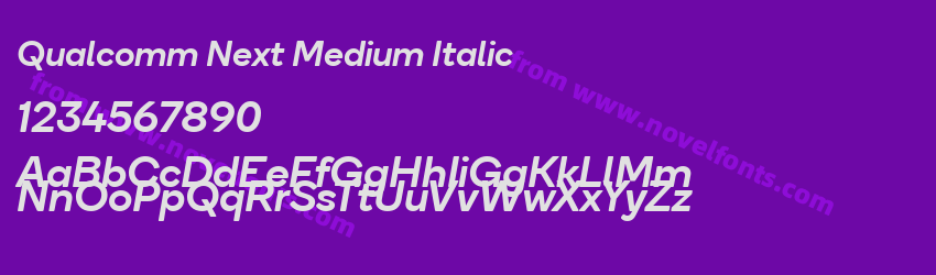 Qualcomm Next Medium ItalicPreview Qualcomm Next Medium ItalicPreview