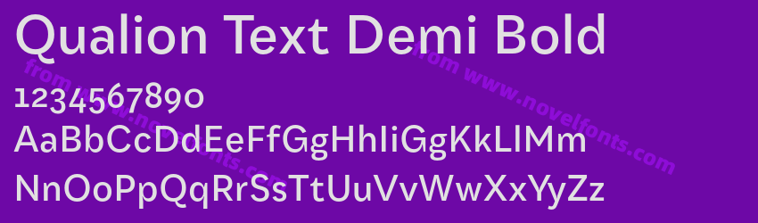 Qualion Text Demi BoldPreview Qualion Text Demi BoldPreview