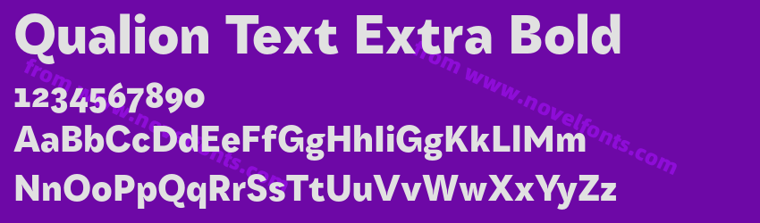 Qualion Text Extra BoldPreview Qualion Text Extra BoldPreview