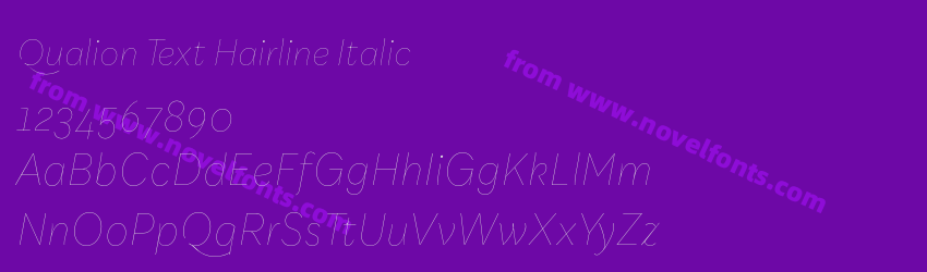 Qualion Text Hairline ItalicPreview Qualion Text Hairline ItalicPreview