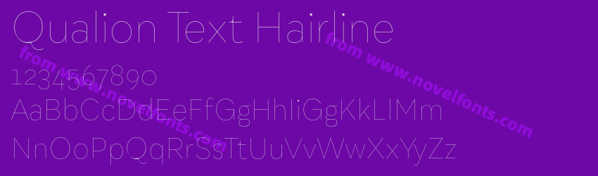 Qualion Text HairlinePreview Qualion Text HairlinePreview