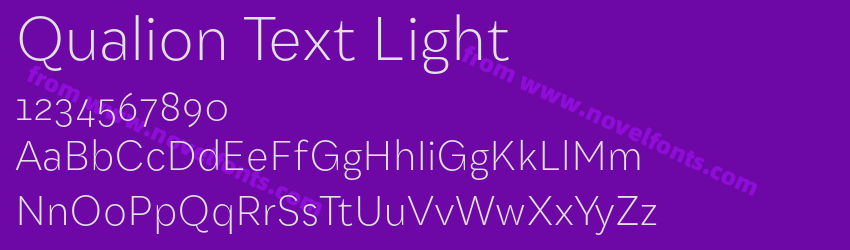 Qualion Text LightPreview Qualion Text LightPreview