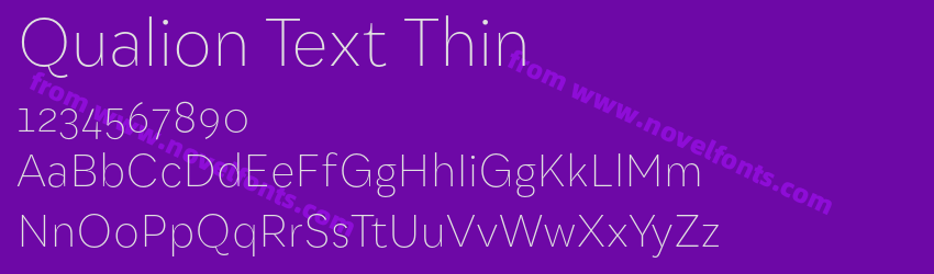 Qualion Text ThinPreview Qualion Text ThinPreview