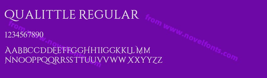 Qualittle RegularPreview Qualittle RegularPreview