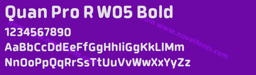 Quan Pro R W05 BoldPreview Quan Pro R W05 BoldPreview