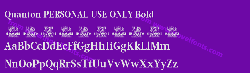 Quanton PERSONAL USE ONLY BoldPreview Quanton PERSONAL USE ONLY BoldPreview