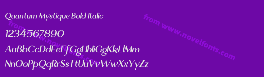 Quantum Mystique Bold ItalicPreview Quantum Mystique Bold ItalicPreview