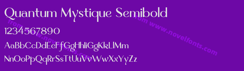Quantum Mystique SemiboldPreview Quantum Mystique SemiboldPreview