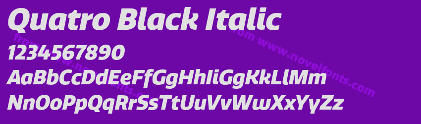 Quatro Black ItalicPreview Quatro Black ItalicPreview