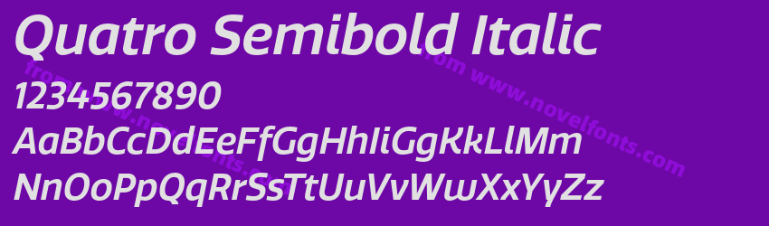 Quatro Semibold ItalicPreview Quatro Semibold ItalicPreview