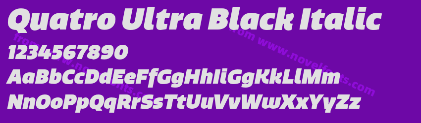Quatro Ultra Black ItalicPreview Quatro Ultra Black ItalicPreview