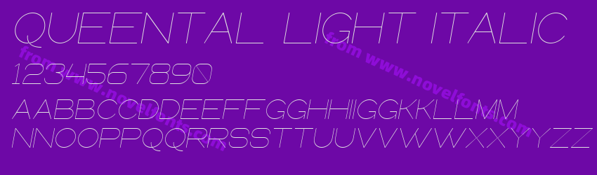 Queental Light ItalicPreview Queental Light ItalicPreview