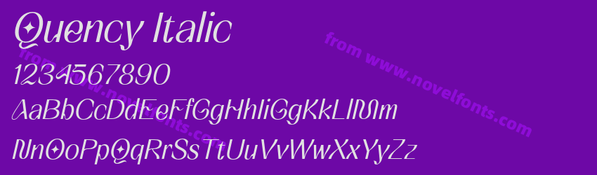 Quency ItalicPreview Quency ItalicPreview
