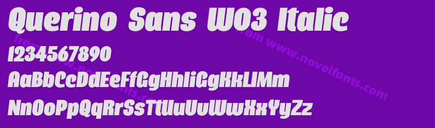 Querino Sans W03 ItalicPreview Querino Sans W03 ItalicPreview