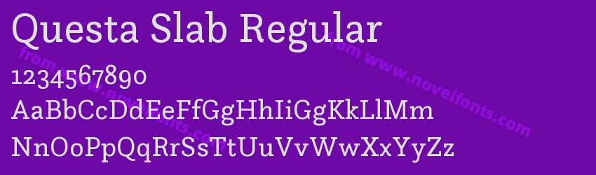Questa Slab RegularPreview Questa Slab RegularPreview