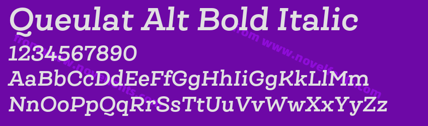 Queulat Alt Bold ItalicPreview Queulat Alt Bold ItalicPreview