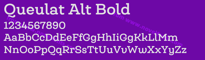 Queulat Alt BoldPreview Queulat Alt BoldPreview