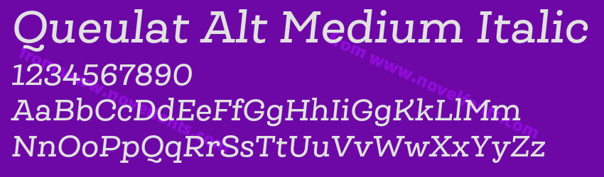 Queulat Alt Medium ItalicPreview Queulat Alt Medium ItalicPreview