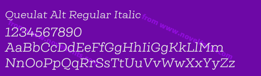 Queulat Alt Regular ItalicPreview Queulat Alt Regular ItalicPreview