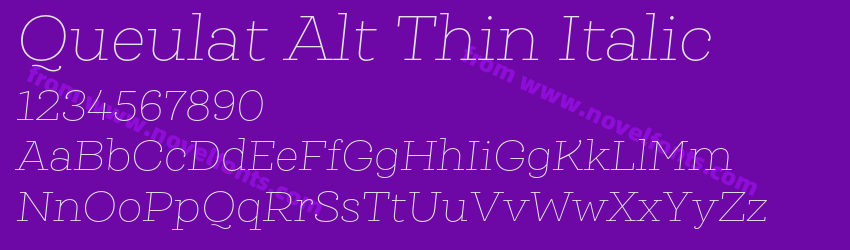 Queulat Alt Thin ItalicPreview Queulat Alt Thin ItalicPreview