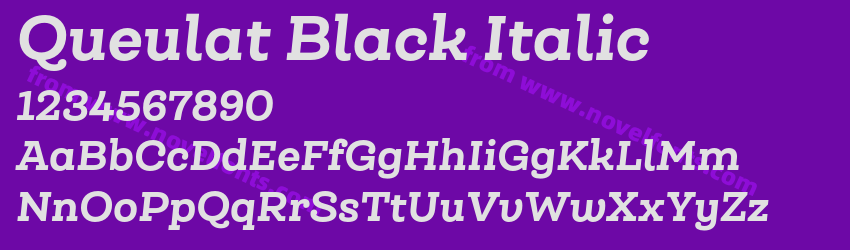 Queulat Black ItalicPreview Queulat Black ItalicPreview