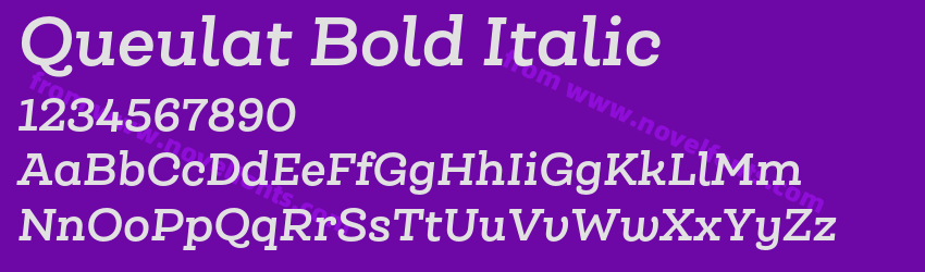 Queulat Bold ItalicPreview Queulat Bold ItalicPreview