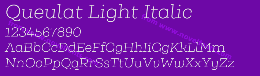 Queulat Light ItalicPreview Queulat Light ItalicPreview