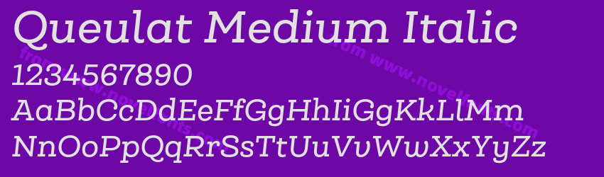 Queulat Medium ItalicPreview Queulat Medium ItalicPreview