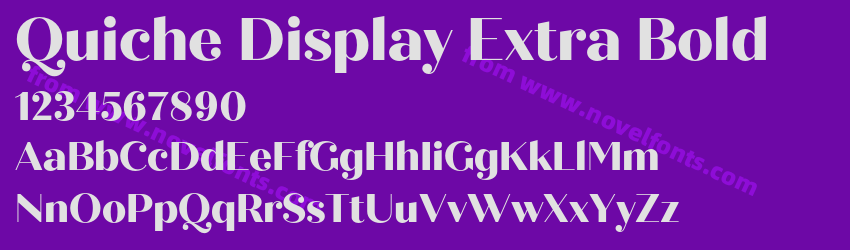Quiche Display Extra BoldPreview Quiche Display Extra BoldPreview