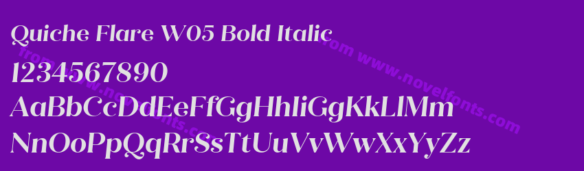 Quiche Flare W05 Bold ItalicPreview Quiche Flare W05 Bold ItalicPreview