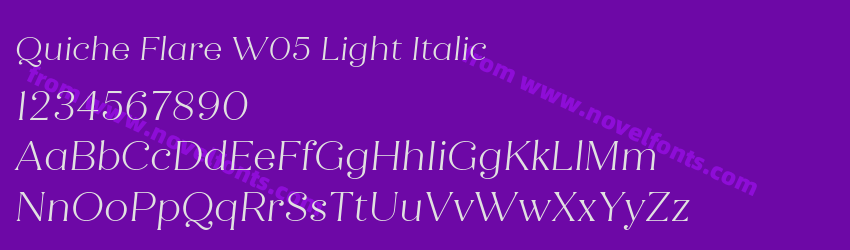 Quiche Flare W05 Light ItalicPreview Quiche Flare W05 Light ItalicPreview