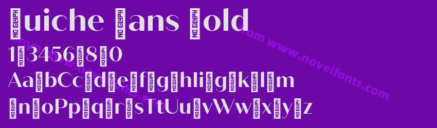 Quiche Sans BoldPreview Quiche Sans BoldPreview