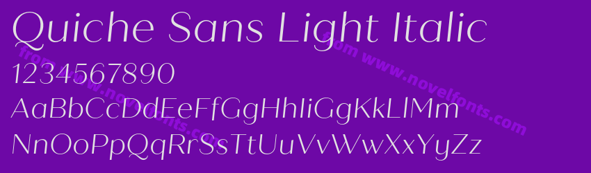 Quiche Sans Light ItalicPreview Quiche Sans Light ItalicPreview