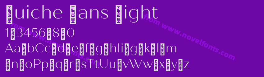 Quiche Sans LightPreview Quiche Sans LightPreview