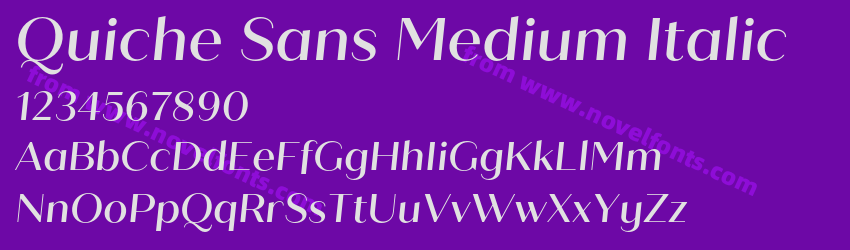 Quiche Sans Medium ItalicPreview Quiche Sans Medium ItalicPreview