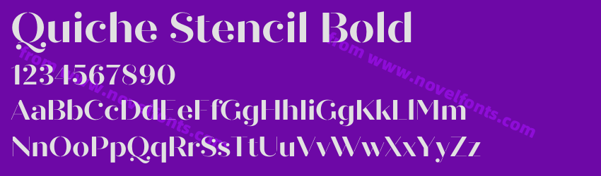 Quiche Stencil BoldPreview Quiche Stencil BoldPreview