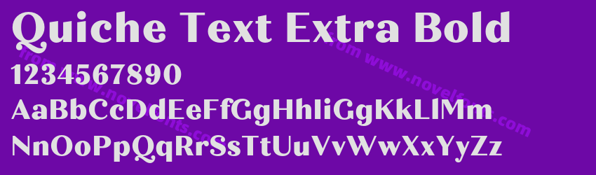 Quiche Text Extra BoldPreview Quiche Text Extra BoldPreview